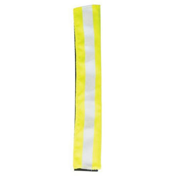 Lime Green Reflective Elastic Hook & Loop Arm Band for Sports